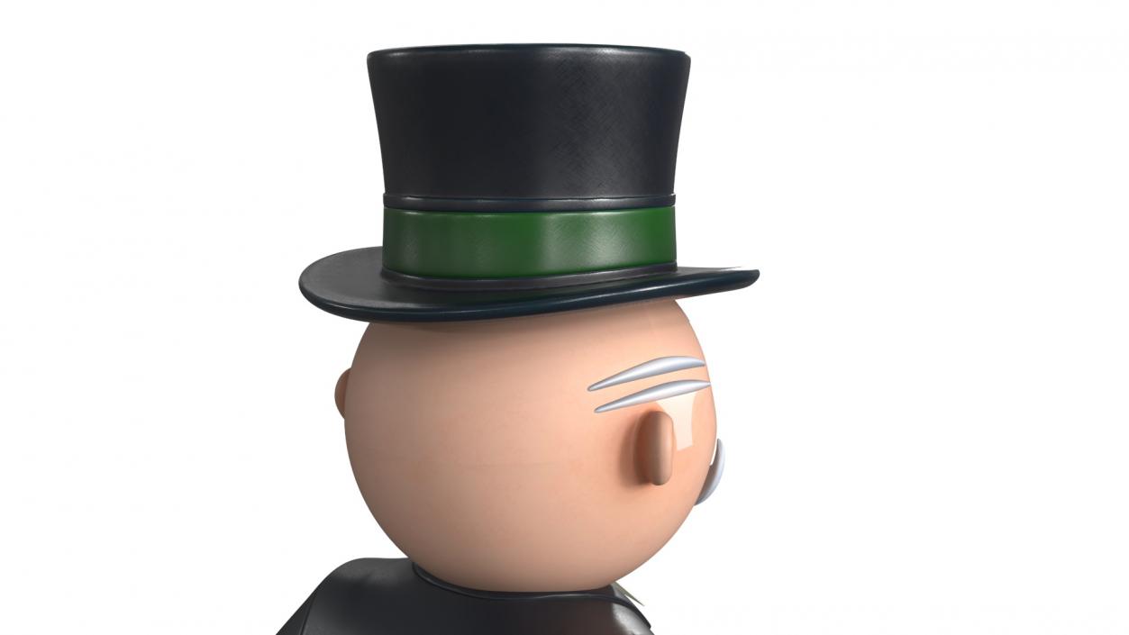 3D Mr Monopoly A-pose for 3D Print