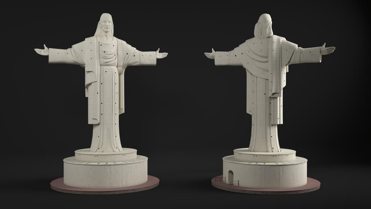 Cristo de la Concordia Statue 3D model