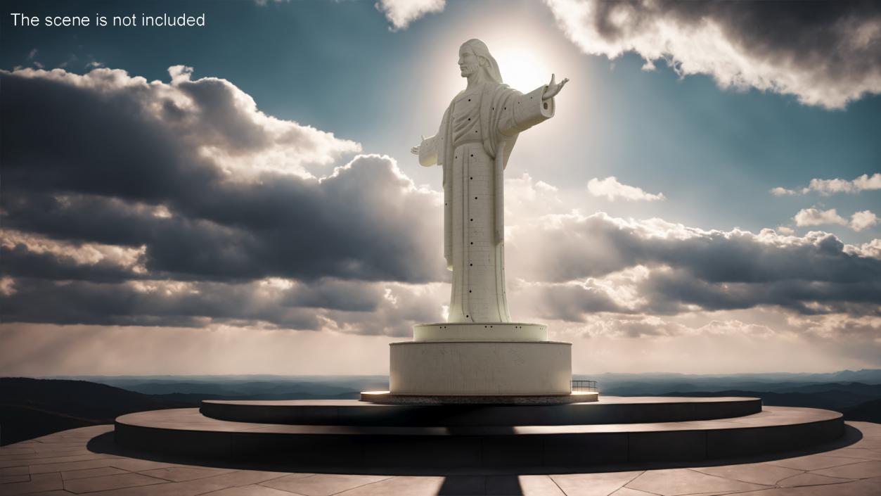 Cristo de la Concordia Statue 3D model