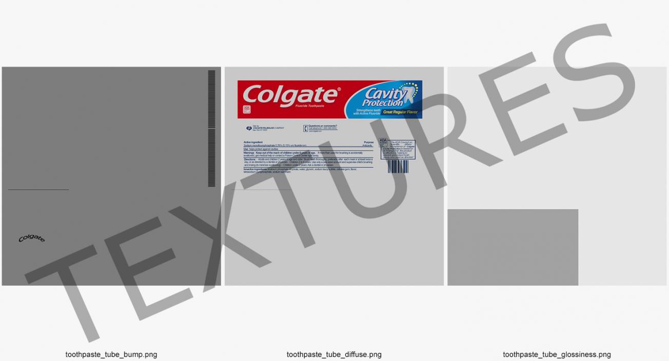 3D Tube Colgate Toothpaste model