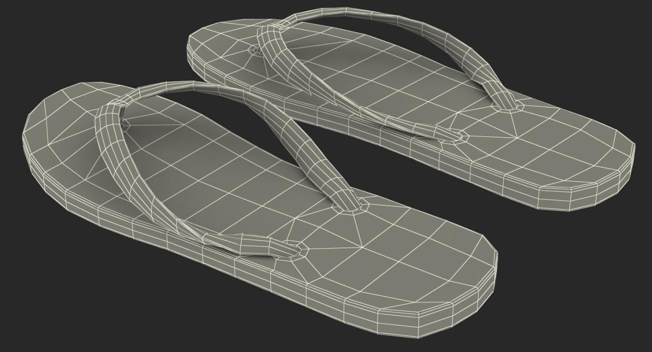 3D model Flip-Flops Slippers Collection