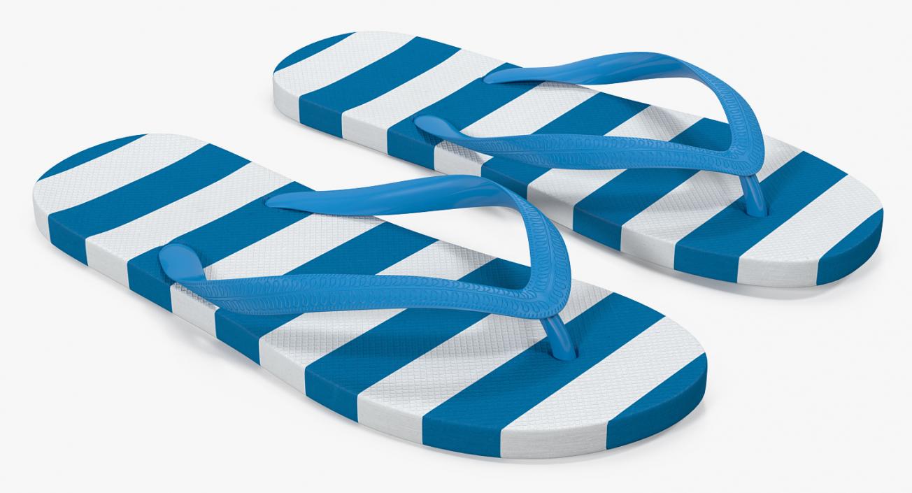 3D model Flip-Flops Slippers Collection