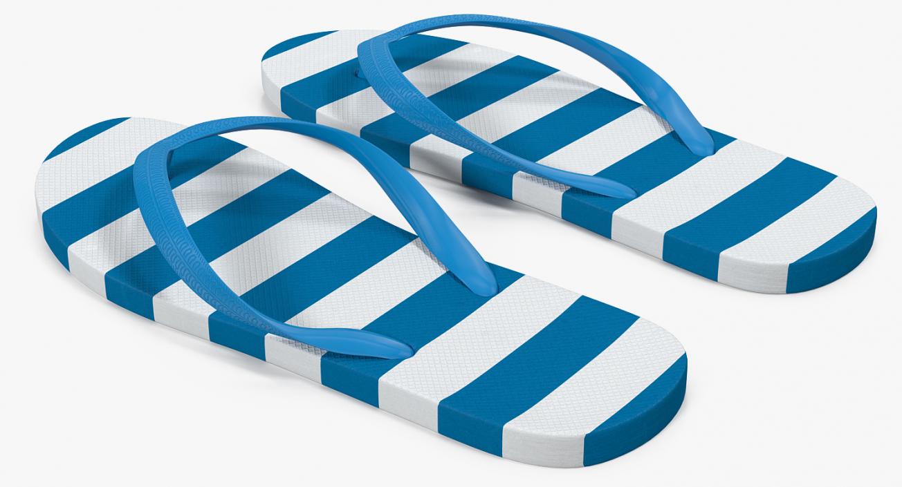 3D model Flip-Flops Slippers Collection