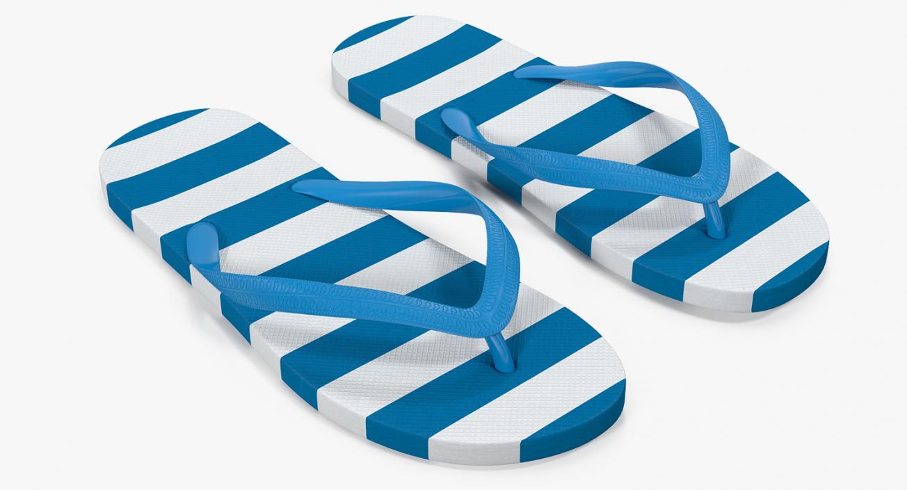 3D model Flip-Flops Slippers Collection