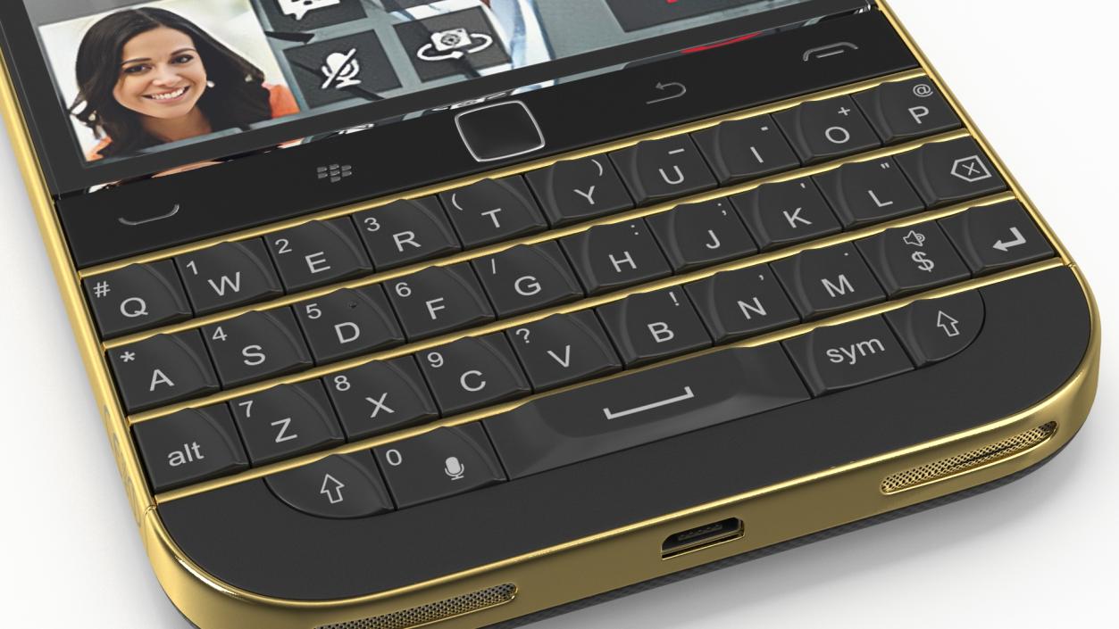 3D Premium Smartphone BlackBerry Gold 2