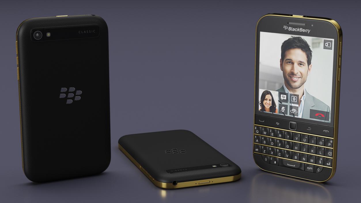 3D Premium Smartphone BlackBerry Gold 2