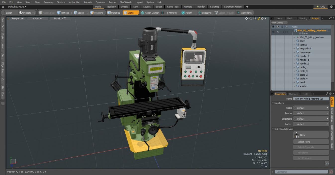 3D WM-50 Milling Machine