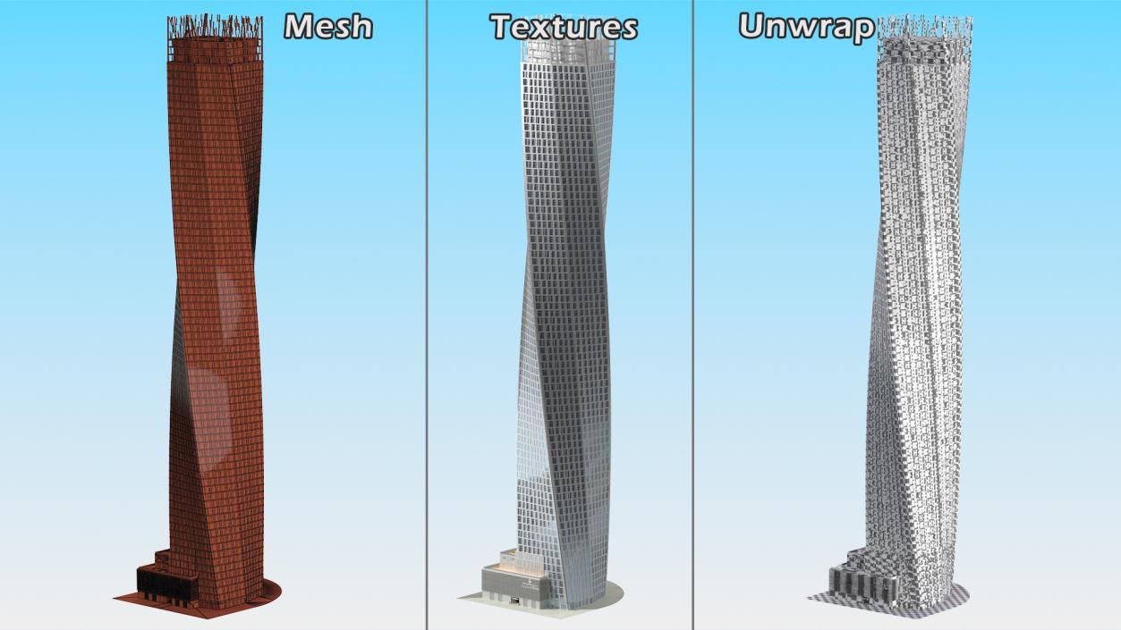 Skyscrapers Collection 9 3D model