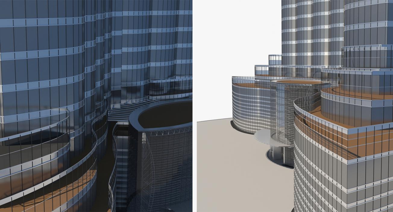 Skyscrapers Collection 9 3D model