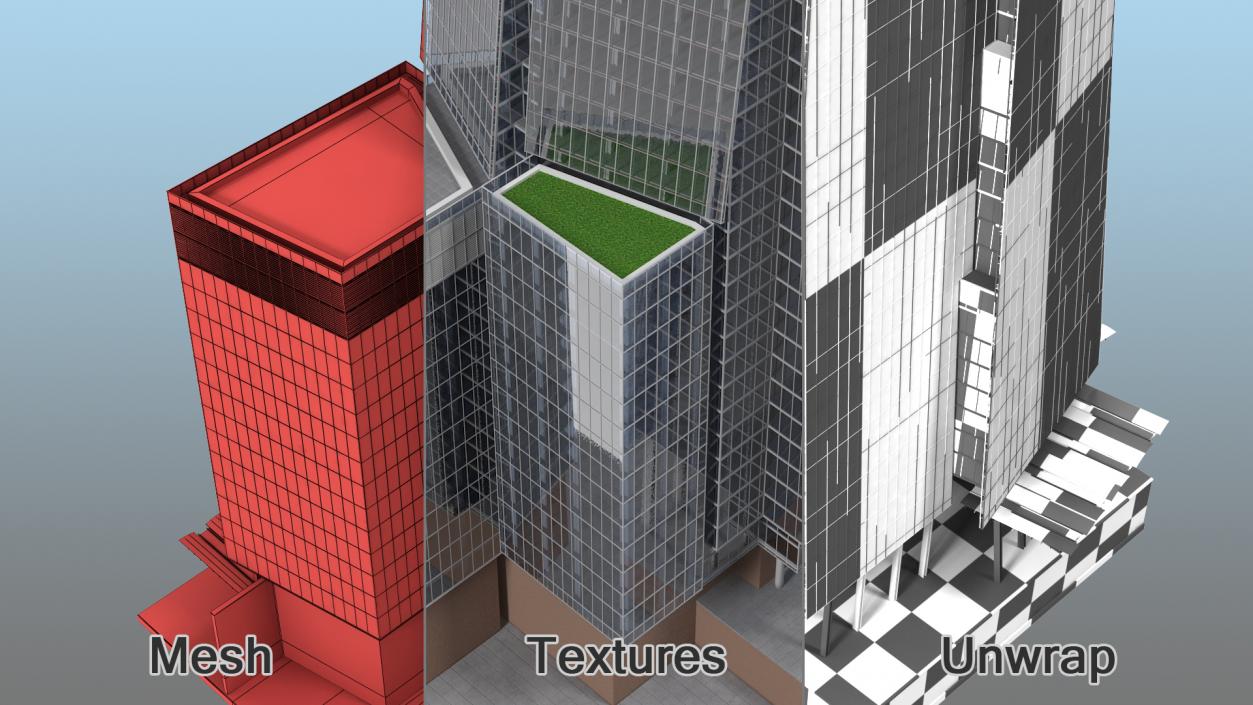 Skyscrapers Collection 9 3D model