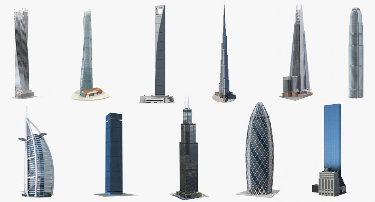 Skyscrapers Collection 9 3D model