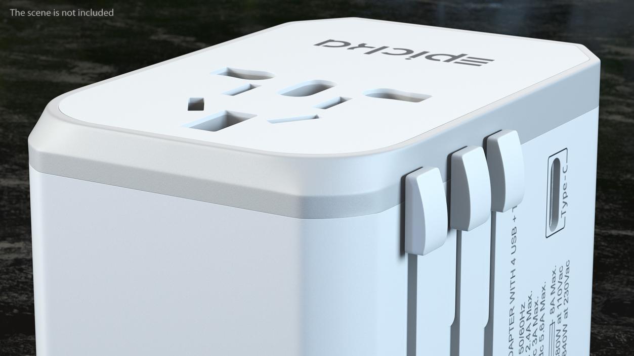 3D model EPICKA All in One International Wall Charger White