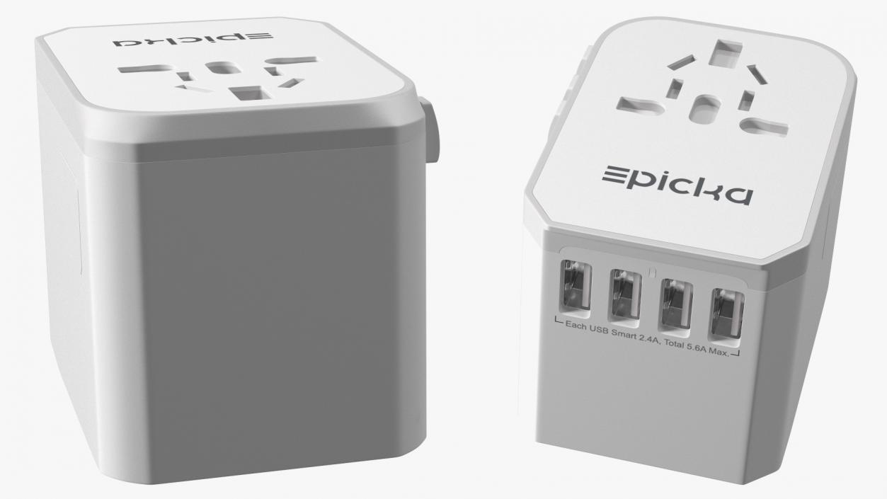 3D model EPICKA All in One International Wall Charger White