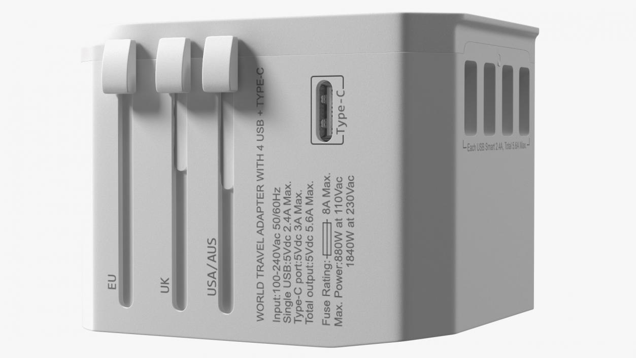 3D model EPICKA All in One International Wall Charger White