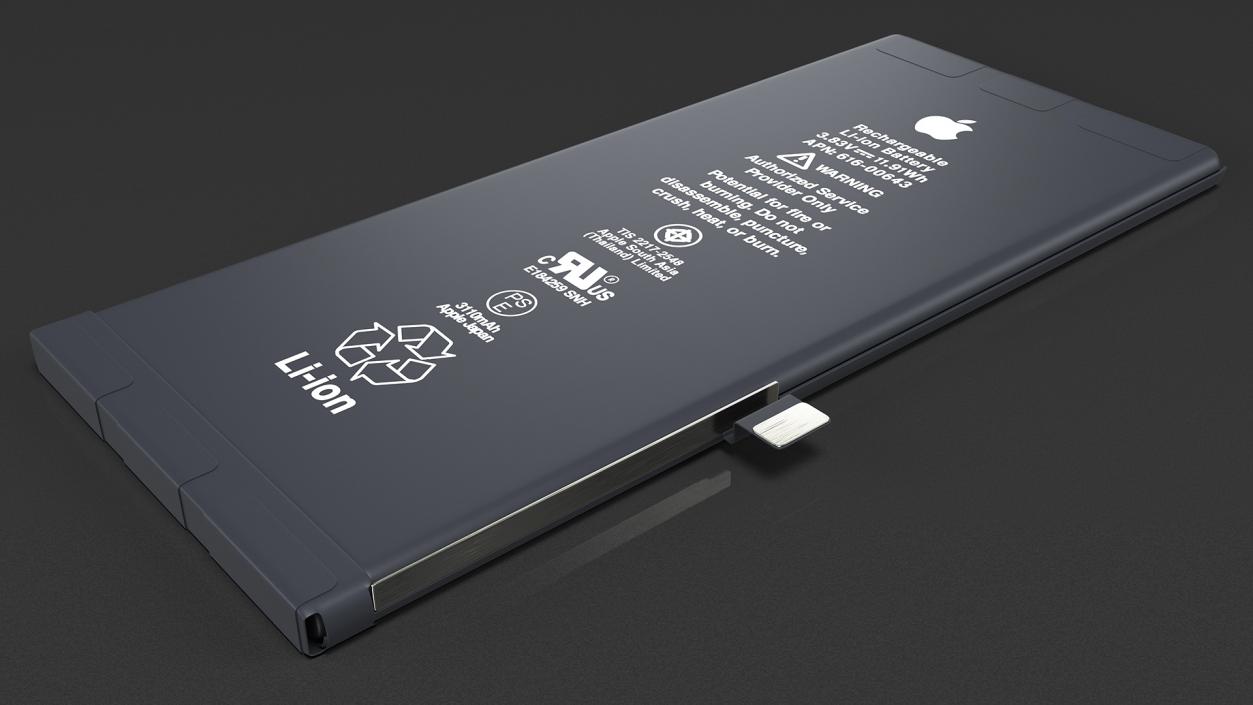 3D iPhone 11 Lithium Ion Battery 3110 mAh model