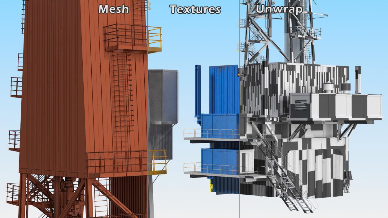 Drilling Rig 2 3D model