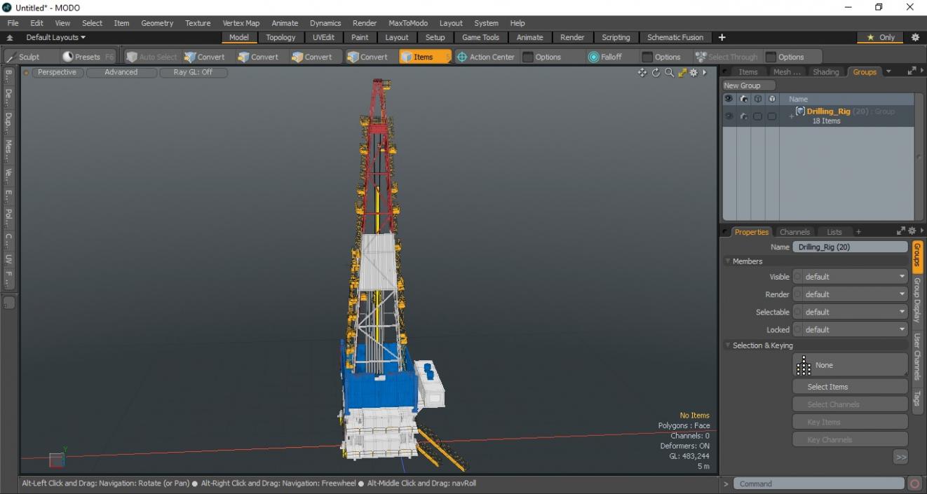 Drilling Rig 2 3D model