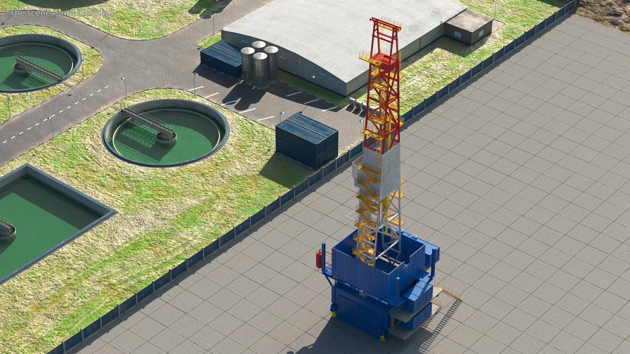 Drilling Rig 2 3D model