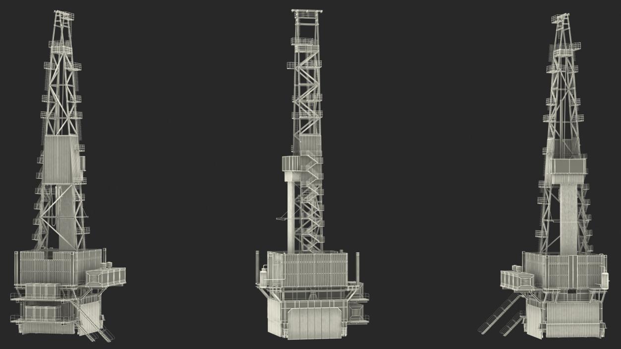 Drilling Rig 2 3D model