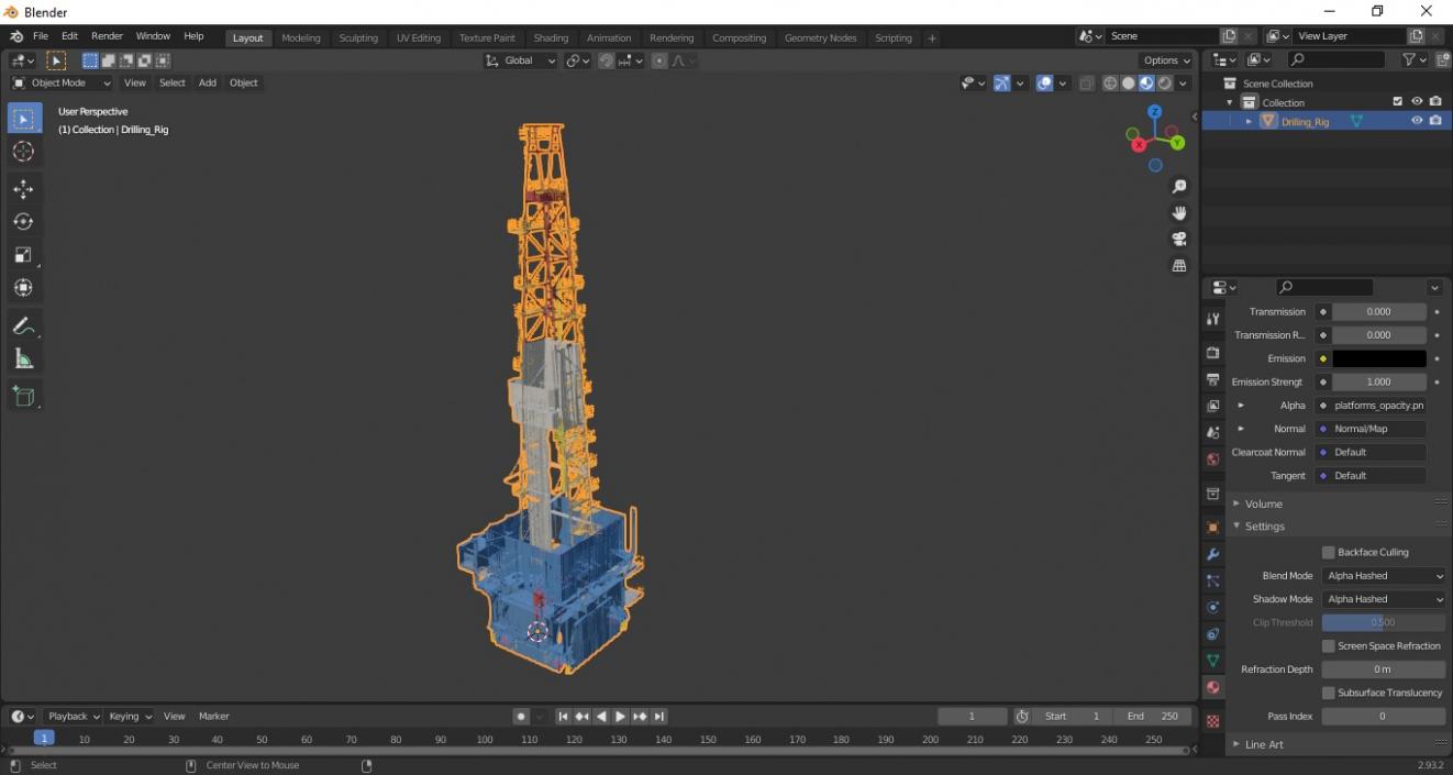 Drilling Rig 2 3D model