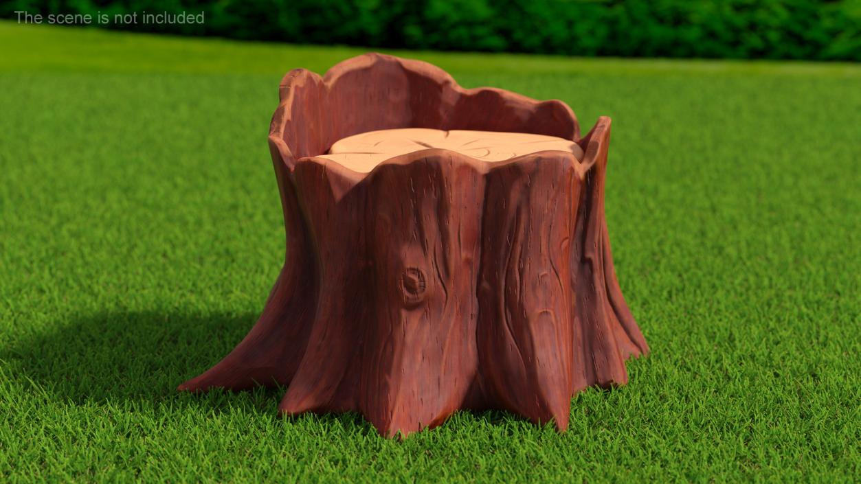 Cartoon Tree Stumps Collection 3 3D