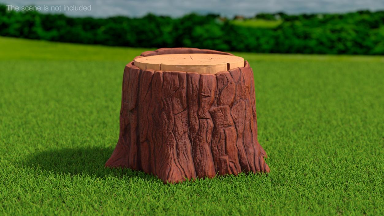 Cartoon Tree Stumps Collection 3 3D