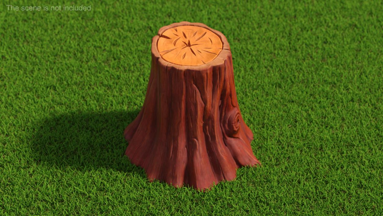 Cartoon Tree Stumps Collection 3 3D