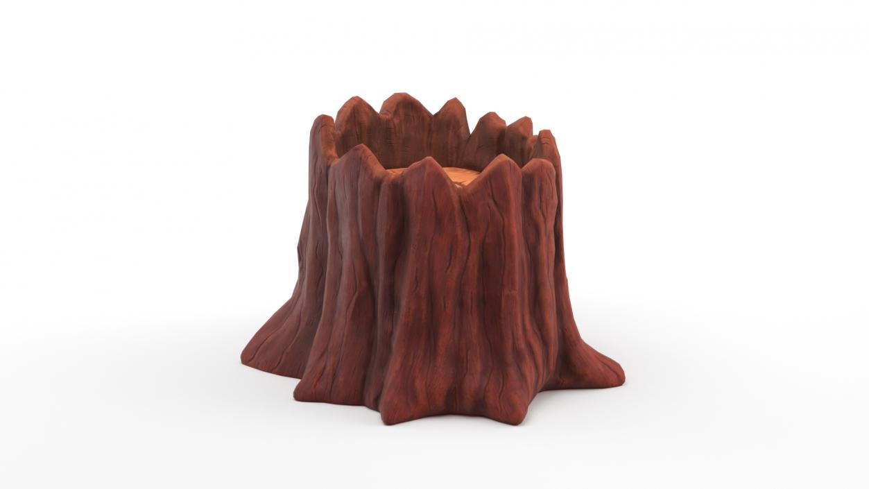 Cartoon Tree Stumps Collection 3 3D