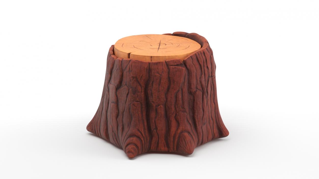 Cartoon Tree Stumps Collection 3 3D