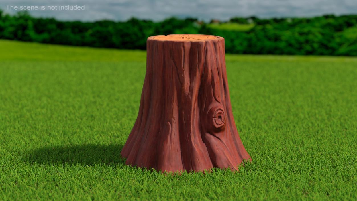 Cartoon Tree Stumps Collection 3 3D