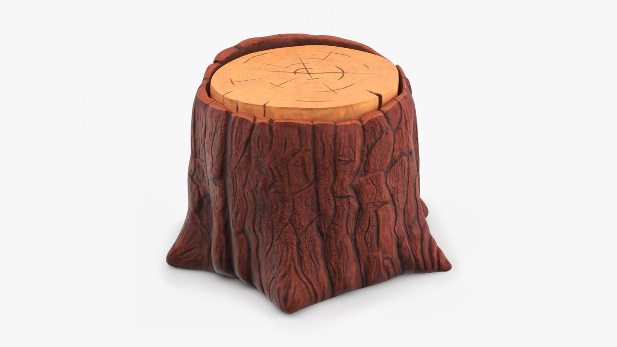 Cartoon Tree Stumps Collection 3 3D