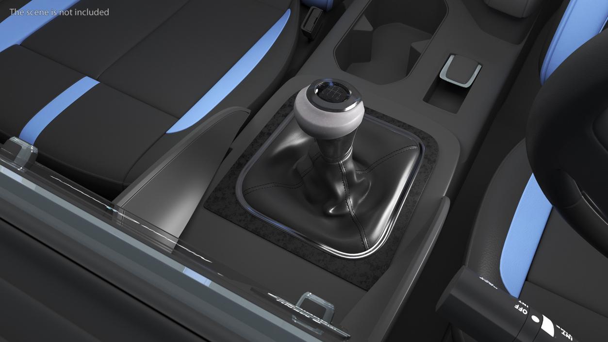 3D Manual Transmission Worn Shift Lever