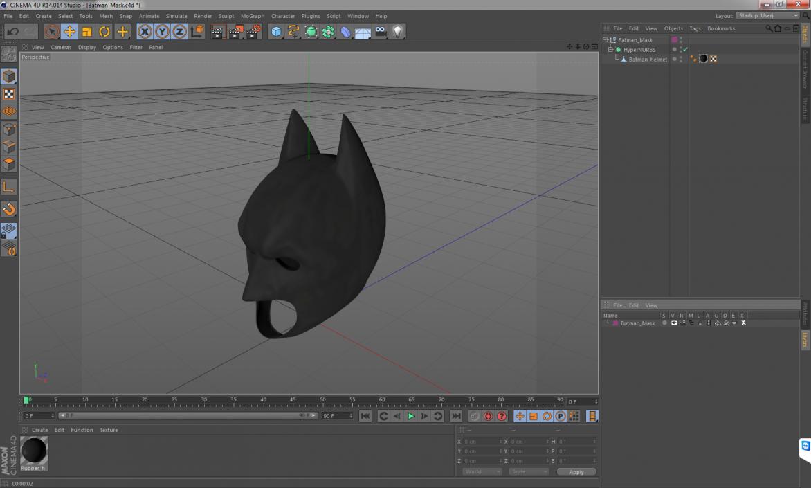 3D Batman Mask