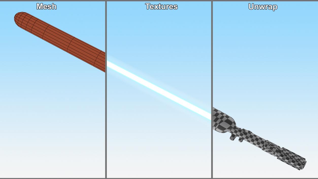 Anakin Skywalker Lightsaber 3D