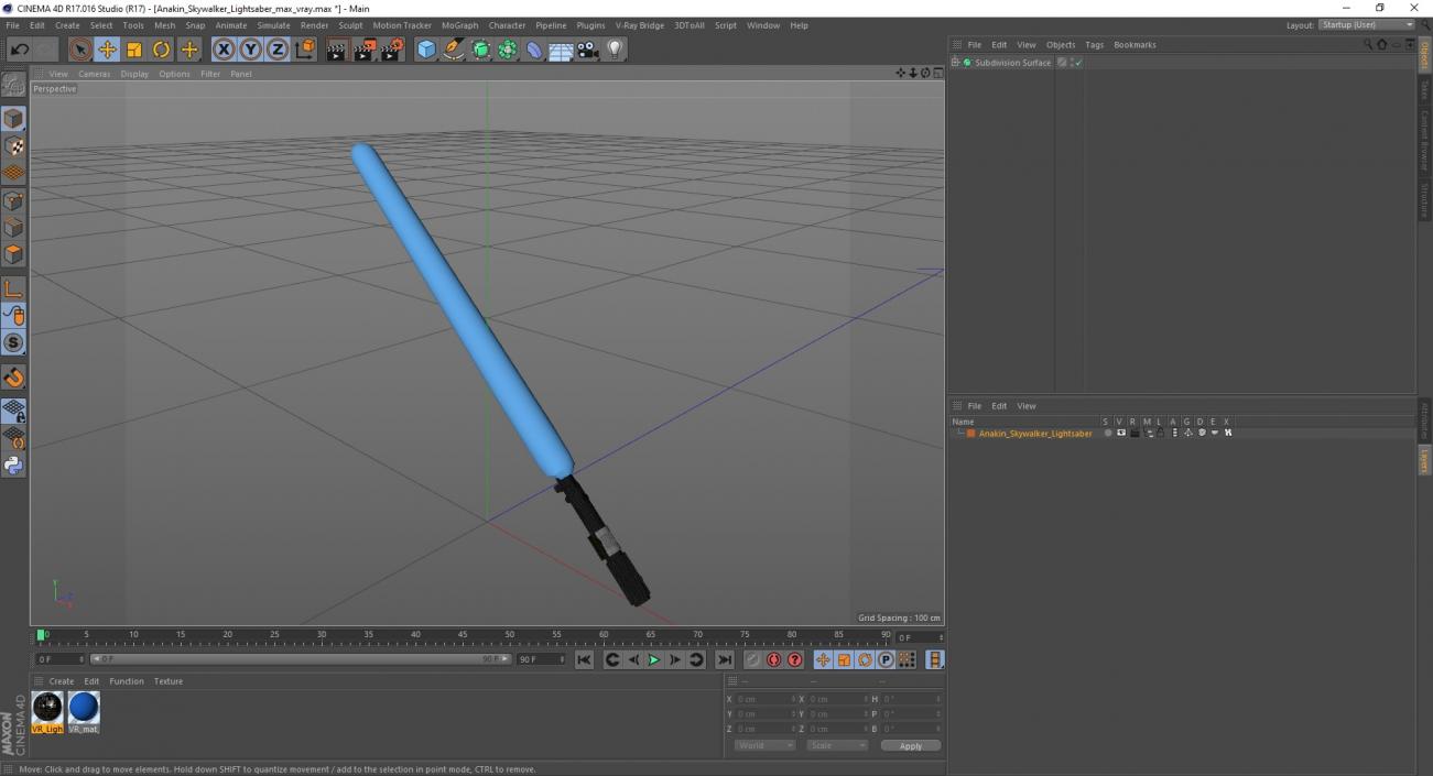 Anakin Skywalker Lightsaber 3D