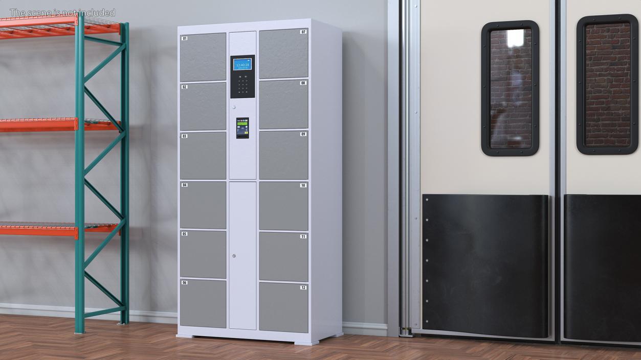 Smart Locker Grey 3D