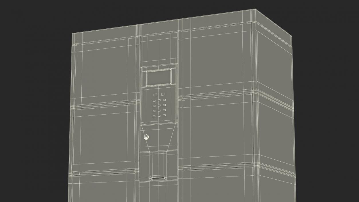 Smart Locker Grey 3D