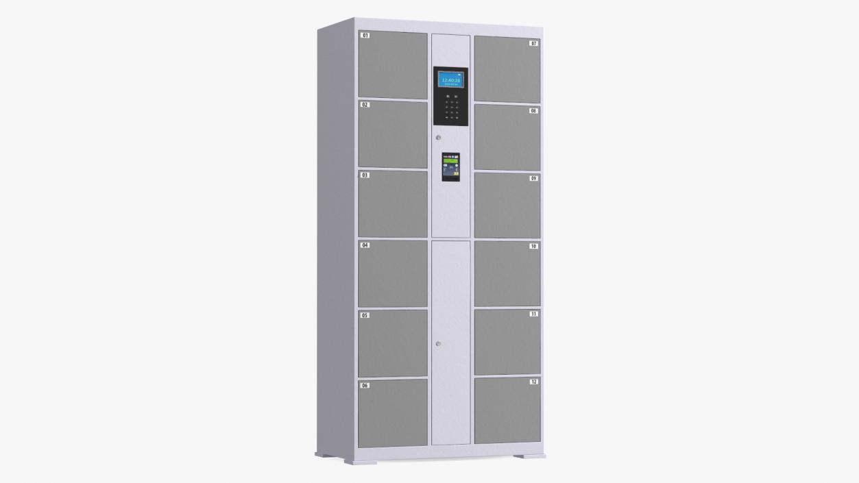 Smart Locker Grey 3D