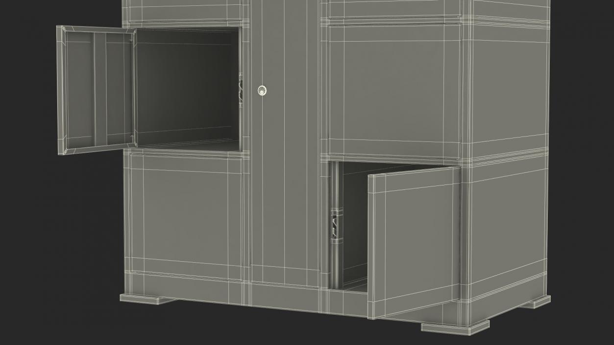 Smart Locker Grey 3D