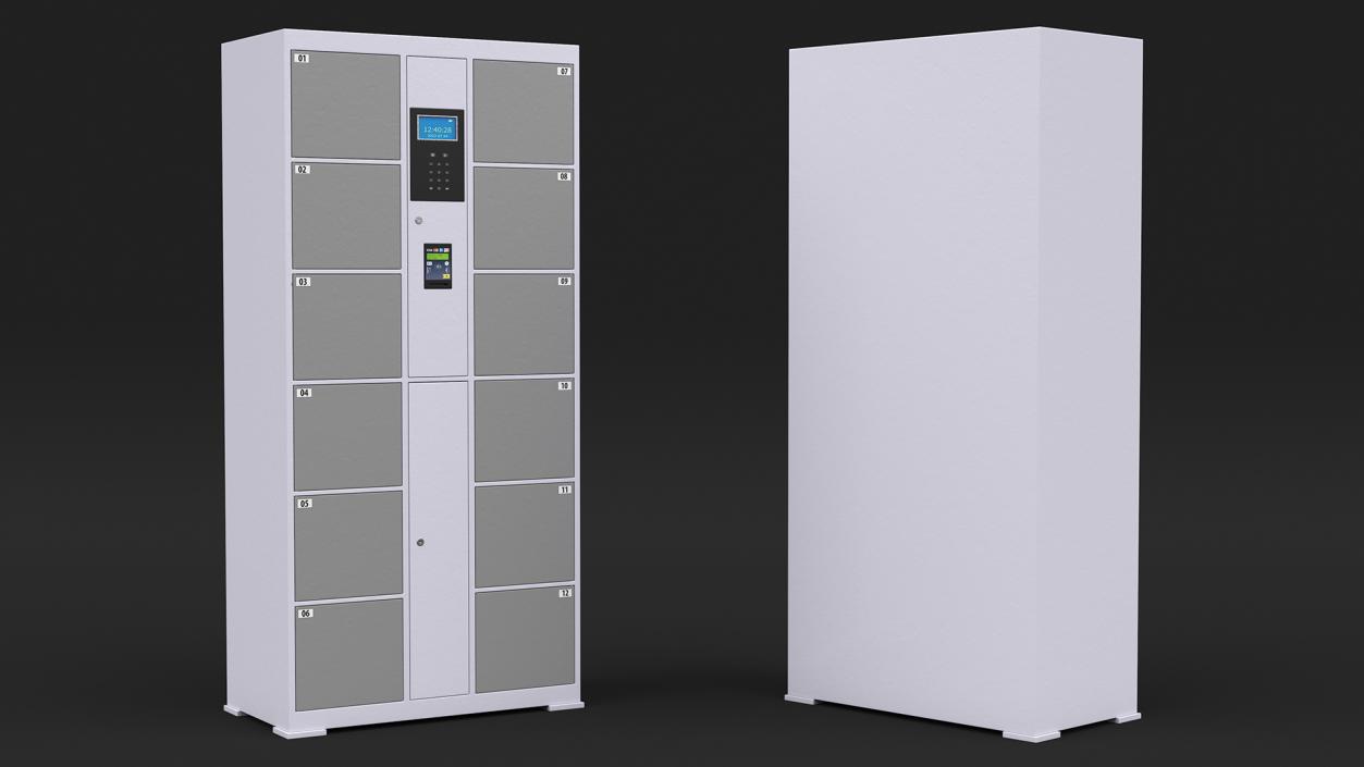 Smart Locker Grey 3D