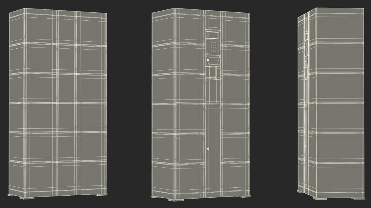 Smart Locker Grey 3D