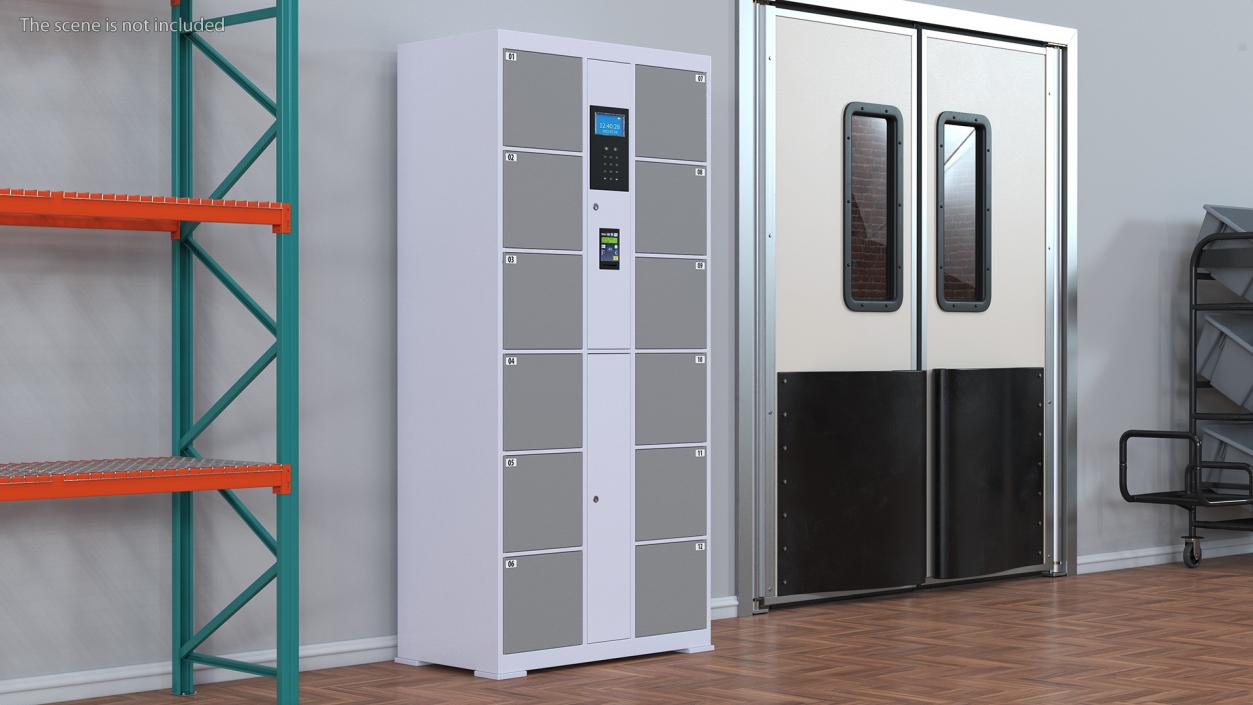 Smart Locker Grey 3D