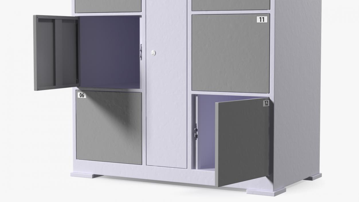 Smart Locker Grey 3D