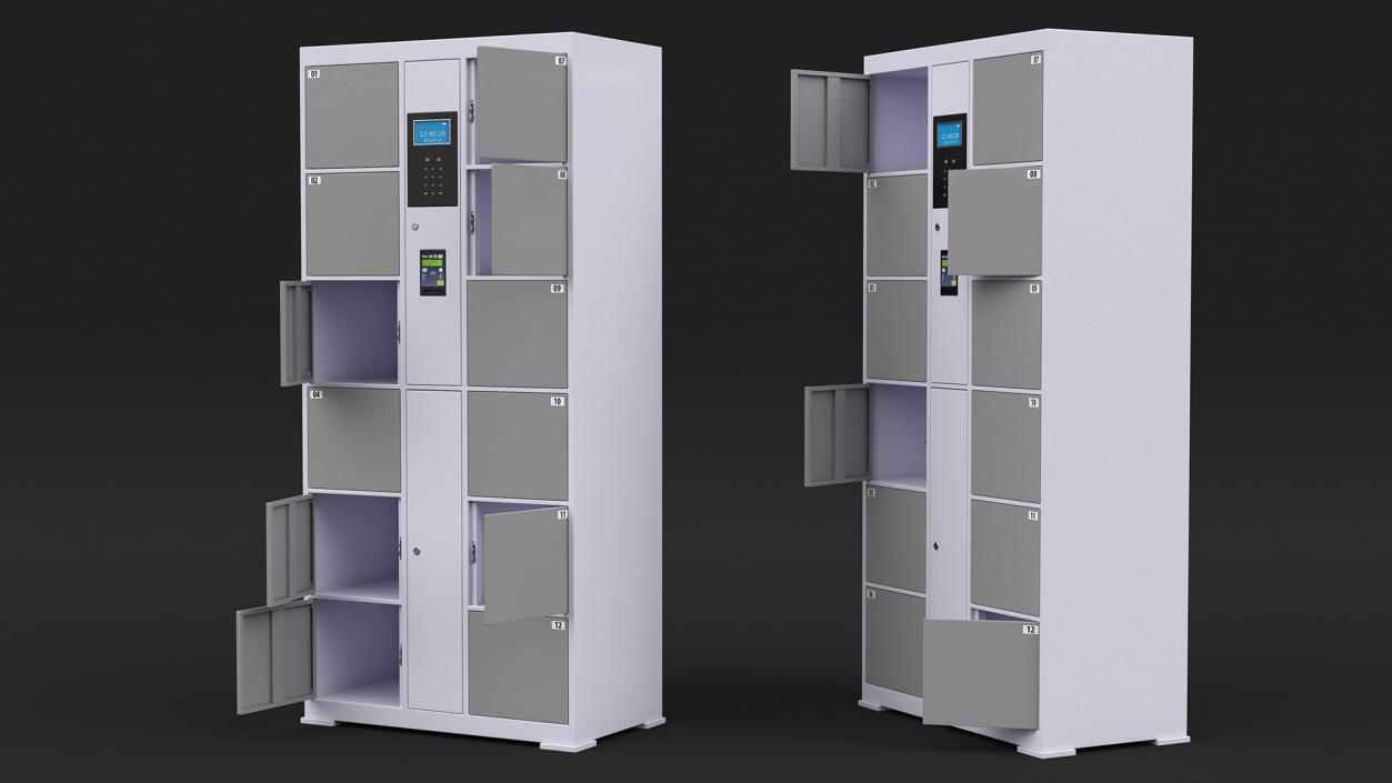 Smart Locker Grey 3D