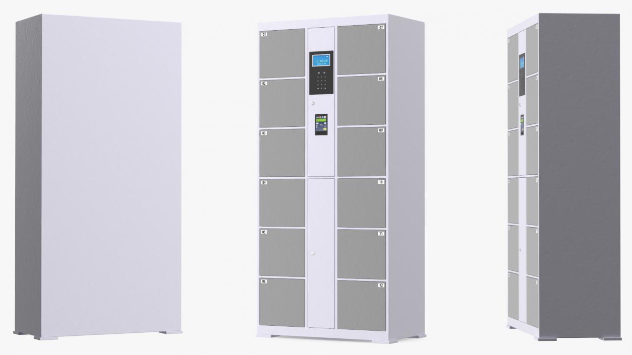 Smart Locker Grey 3D