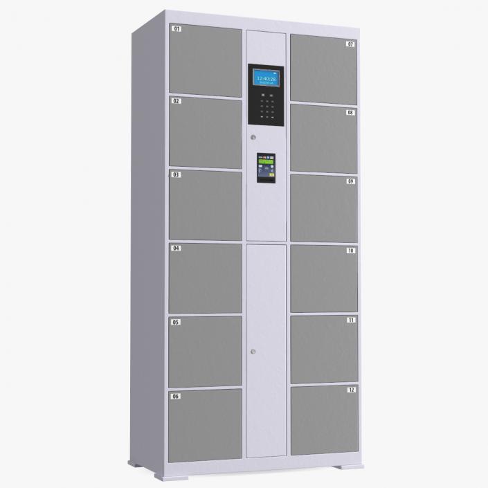 Smart Locker Grey 3D