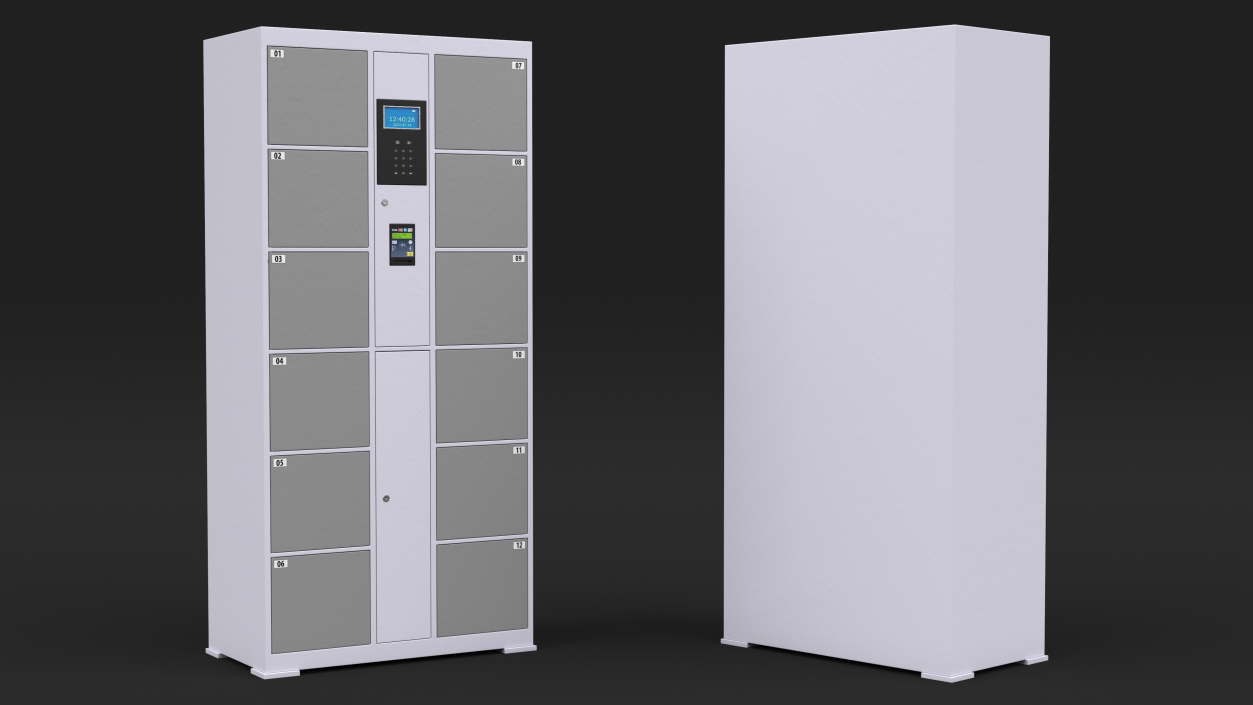 Smart Locker Grey 3D