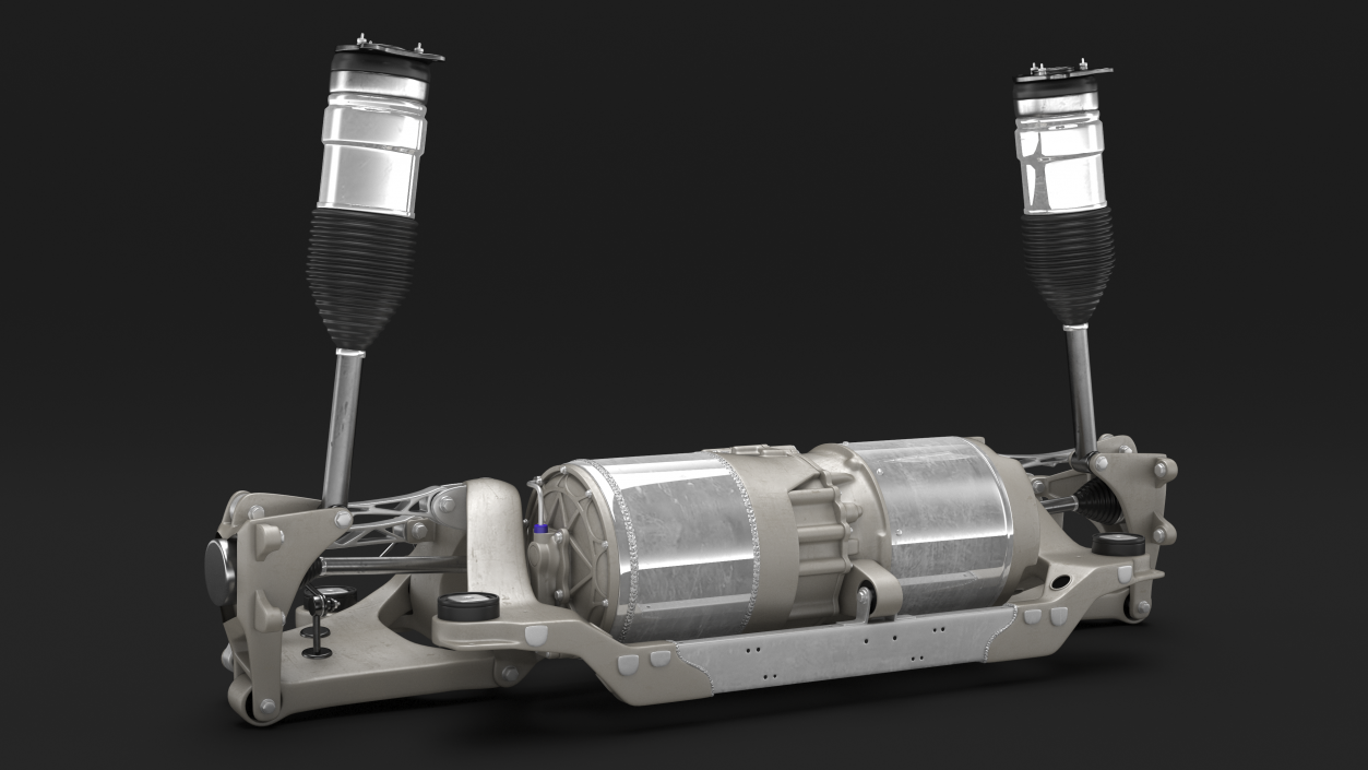 Electric Car Rear Suspension Assembly 3D