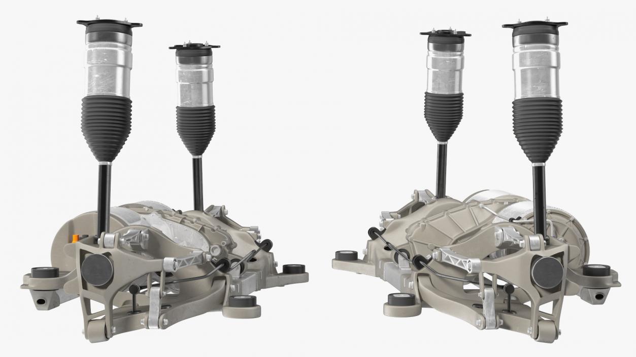 Electric Car Rear Suspension Assembly 3D