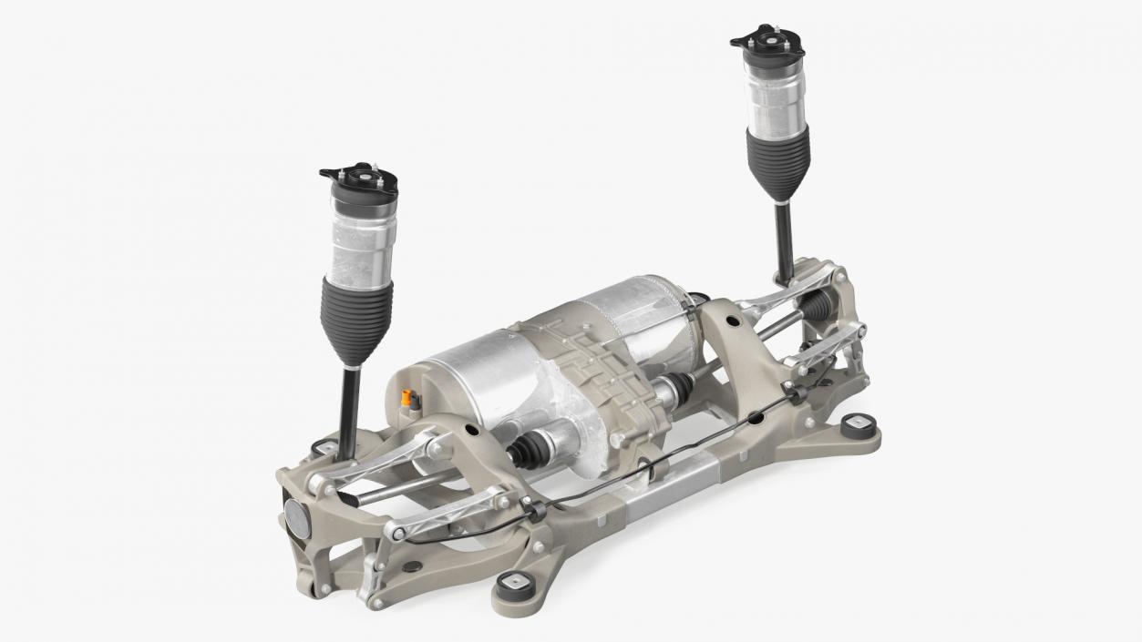 Electric Car Rear Suspension Assembly 3D